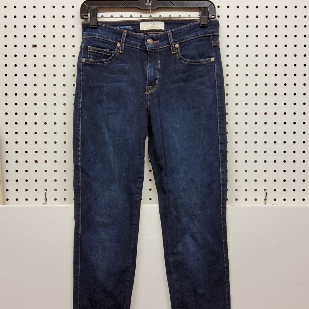 CJ by Cookie Johnson wisdom ankle skinny jeans dark wash size 25 EUC
